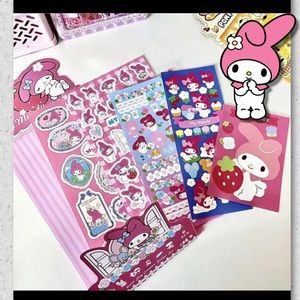 $3 MY MELODY 5 PIECE STICKER SET. NEW. $3 WITH ANY $10 ORDER OR MORE